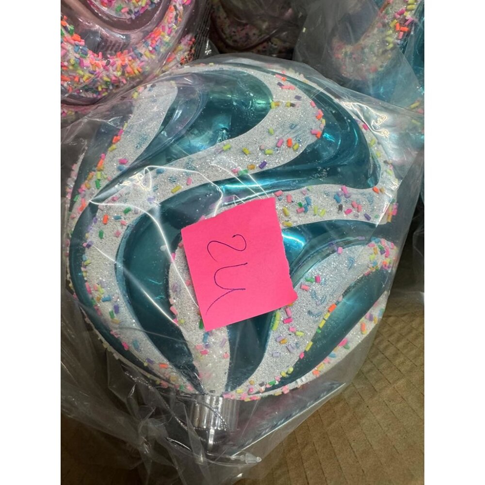 Beautiful 200mm Christmas Ball - 3 Pack, Blue